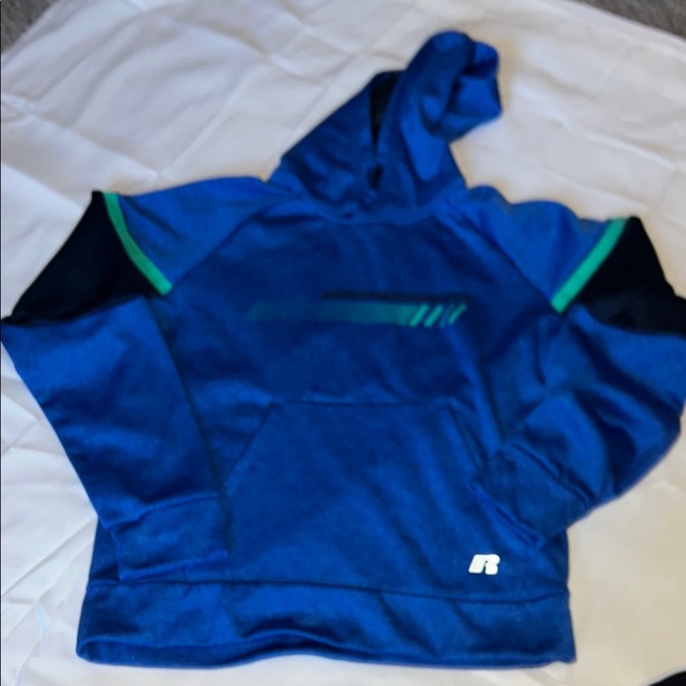Kids Blue Hoodie by Russell Athletic size xl 14-16
